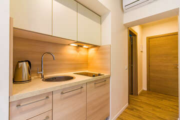 Studio typ "H (2+1)" pro 2–3 osoby, přízemí nebo 1. poschodí