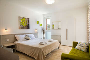 Studio typ "H (2+1)" pro 2–3 osoby, přízemí nebo 1. poschodí