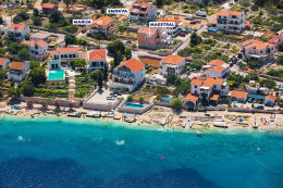 Apartmány Marija - letecký pohled, Ražanj, Šibenická riviéra, Chorvatsko