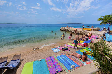 Apartmány Datković - oblázková pláž 450 m od domu, Mandre, ostrov Pag, Chorvatsko