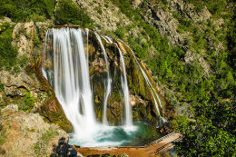 Vodopády Topoljski buk, řeka Krka, Chorvatsko