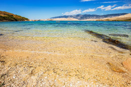 Apartmány Neda - písčitooblázková pláž 90 m od domu, Pag-Vodice, ostrov Pag, Chorvatsko