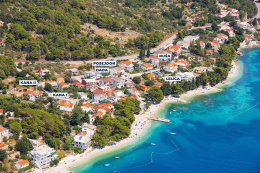 Apartmány Kana II - letecký pohled, Živogošće - Mala Duba, Makarská riviéra, Chorvatsko