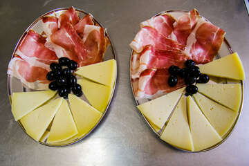 Penzion Magazin - příklad předkrmu k obědovému menu, Tkon, ostrov Pašman, Chorvatsko