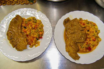 Penzion Magazin - příklad obědového menu, Tkon, ostrov Pašman, Chorvatsko