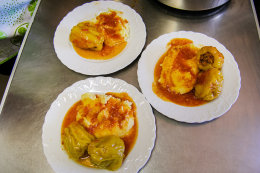 Penzion Magazin - příklad obědového menu, Tkon, ostrov Pašman, Chorvatsko