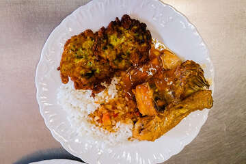 Penzion Magazin - příklad obědového menu, Tkon, ostrov Pašman, Chorvatsko