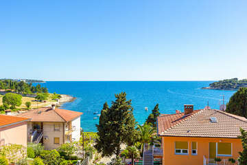 Apartmány Tradicija - výhled z terasy apartmánu A2+2, Pula, Istrie, Chorvatsko