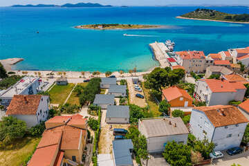 Mobilhome Mir - letecký pohled, Pakoštane, Zadarská riviéra, Chorvatsko
