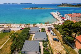 Mobilhome Mir - letecký pohled, Pakoštane, Zadarská riviéra, Chorvatsko