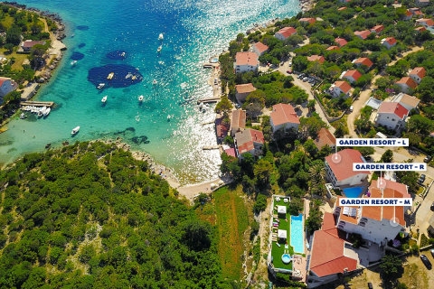 Apartmány Garden Resort-R - letecký pohled, Potočnica, ostrov Pag, Chorvatsko