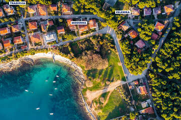 Apartmány Tradicija - oblázková pláž, Pula, Istrie, Chorvatsko