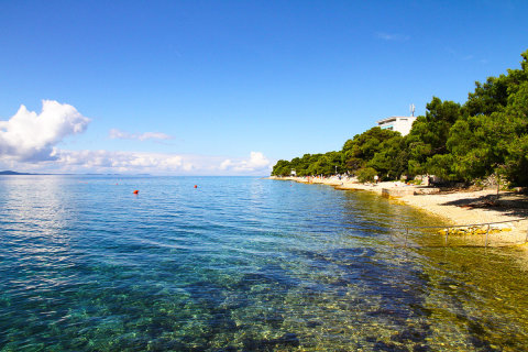 Petrčane - pláže, Zadarská riviéra, Chorvatsko