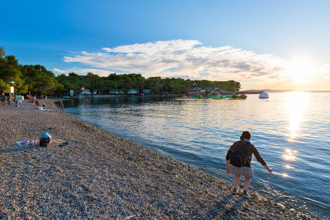 Petrčane - pláže, Zadarská riviéra, Chorvatsko