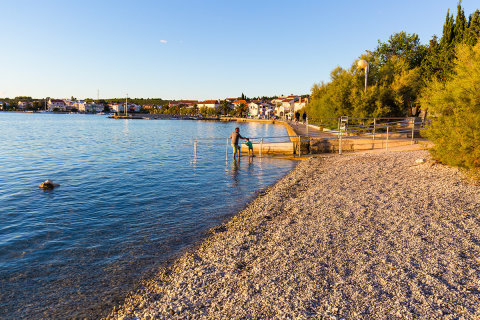 Petrčane - pláže, Zadarská riviéra, Chorvatsko