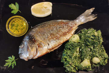 Apartmány Banjole 11 - příklad večeře, Pula-Banjole, poloostrov Istrie, Chorvatsko