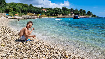 Apartmány Tradicija - oblázková pláž Zelenika, Pula, Istrie, Chorvatsko