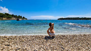 Apartmány Zelenika - oblázková pláž 140 m od domu, Pula, Istrie, Chorvatsko