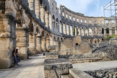 Pula - římský amfiteátr Arena, Istrie, Chorvatsko