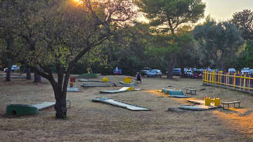 Minigolf u hotelu Belveder, Medulin, Istrie, Chorvatsko