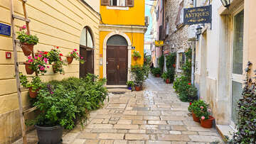 Poreč - staré město, Istrie, Chorvatsko