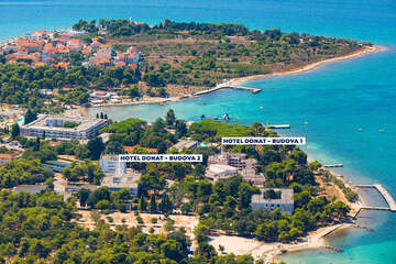 Hotel Donat*** - letecký pohled, Zadar, Chorvatsko