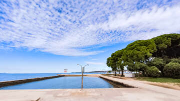 Hotel Donat*** - pláž u hotelu, Zadar, Chorvatsko