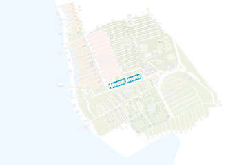 Mapa umístění - mobilhome Lodge Premium pro 4–6 osob, Resort BiVillage, Fažana, Istrie, Chorvatsko