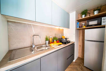 Mobilhome Lodge Prestige Relax pro 4–5 osob, Resort BiVillage, Fažana, Istrie, Chorvatsko