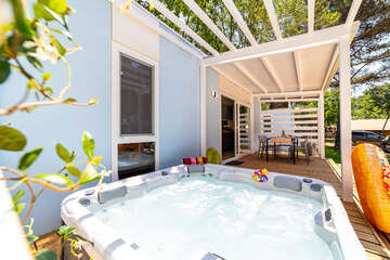 Mobilhome Lodge Prestige Relax pro 4–5 osob, Resort BiVillage, Fažana, Istrie, Chorvatsko