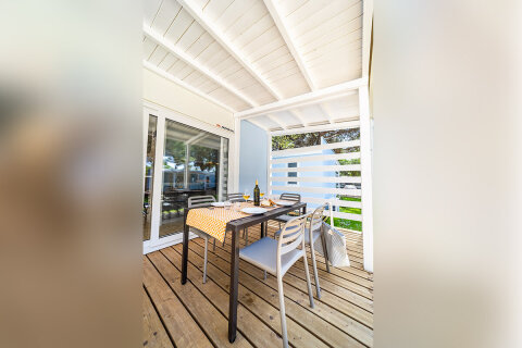 Mobilhome Lodge Prestige Relax pro 4–5 osob, Resort BiVillage, Fažana, Istrie, Chorvatsko