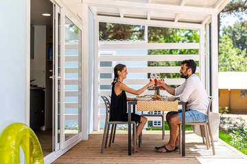 Mobilhome Lodge Prestige Relax pro 4–5 osob, Resort BiVillage, Fažana, Istrie, Chorvatsko