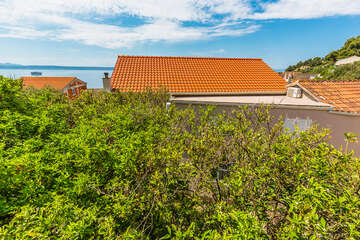 Apartmány Marijeta - pohled z terasy apartmánu A a studia S, Podgora-Čaklje, Chorvatsko