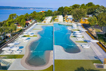 Mobilhome Salumbra - bazén, Selce, Crikvenická riviéra, Chorvatsko