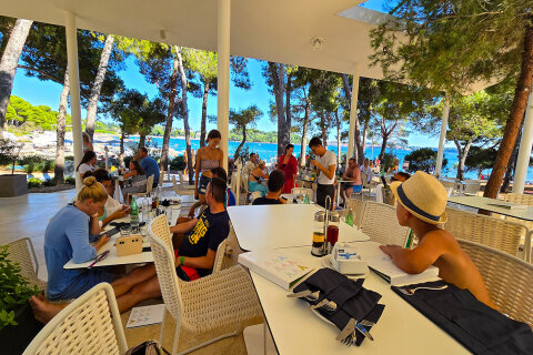 Apartmány Borik I - restaurace u pláže, Rovinj, Istrie, Chorvatsko