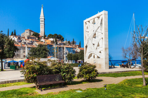 Rovinj - pohled na staré město, Istrie, Chorvatsko