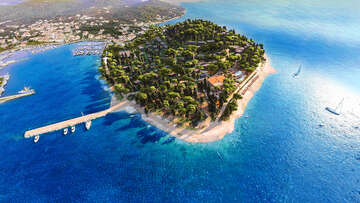 Resort Zelena Punta - bazény - vizualizace 2024, Kukljica, ostrov Ugljan, Chorvatsko