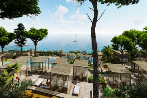 Resort Zelena Punta - bazény - vizualizace 2024, Kukljica, ostrov Ugljan, Chorvatsko