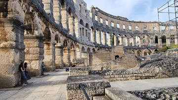 Amfiteátr v Pule, Chorvatsko Istrie