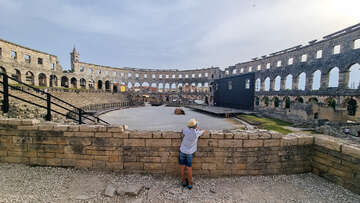 Amfiteátr v Pule, Chorvatsko Istrie