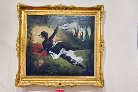 Hrad Trakošćan - vyobrazení ženy Afriky, Chorvatsko