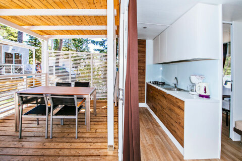 Mobilhom Superior, Zaton Holiday Resort, Zaton, Zadarská riviéra, Chorvatsko