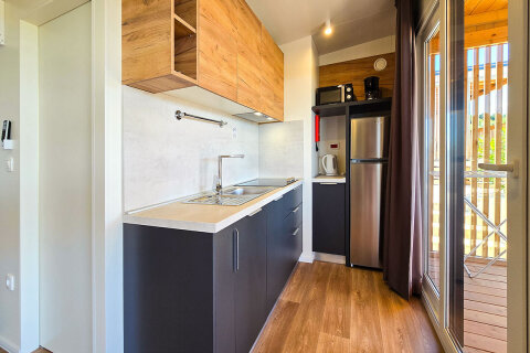 Mobilhome Plus pro 4–5 osob, Drage, Zadarská riviéra, Chorvatsko