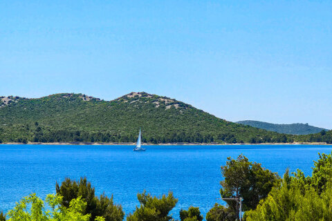 Mobilhome Drage - výhled na moře, Drage, Zadarská riviéra, Chorvatsko