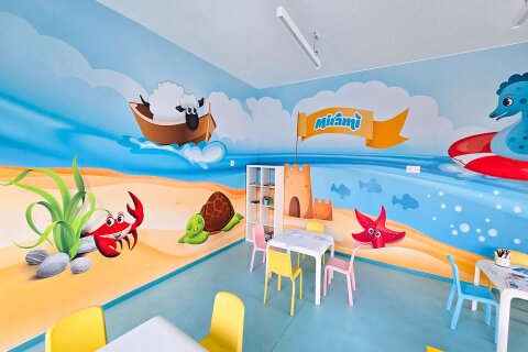 Mobilhome Avalona Resort - dětská herna, Povljana, ostrov Pag, Chorvatsko