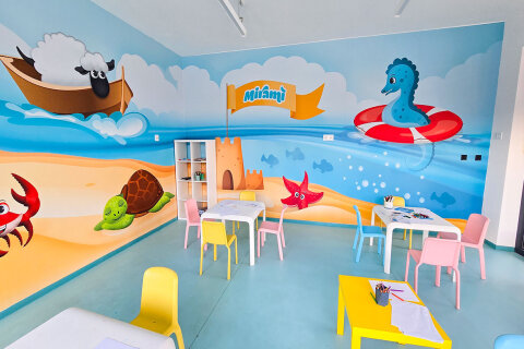 Mobilhome Avalona Resort - dětská herna, Povljana, ostrov Pag, Chorvatsko