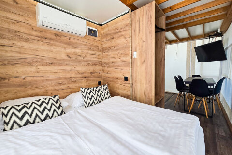 Glamping Premium Home pro 4–6 osob, Falkensteiner Premium Camping Zadar, Chorvatsko