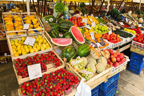 Zadar - městská tržnice, Zadarská riviéra, Chorvatsko