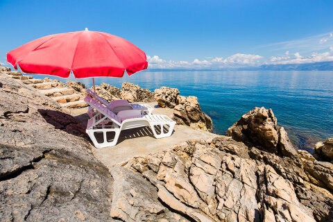 A1 - soukromá pláž vyhrazená pro tento apartmán, apartmány Maslina, severní zátoky ostrova Hvar, Chorvatsko