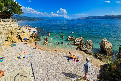 Apartmány Molly - oblázková pláž 290 m od domu, Novi Vinodolski, Crikvenická riviéra, Chorvatsko